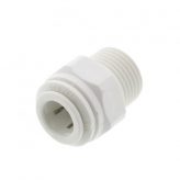 3/8" Male NPT x 3/8" OD Plastic Quick Connect Adapter