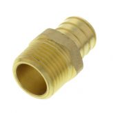 1/2" Male NPT x 3/4" PEX Brass Adapter (Lead Free)