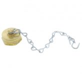 3/4" Garden Hose Cap with Chain (Lead Free)