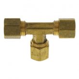 1/4" OD Brass Compression Tee (Lead Free)