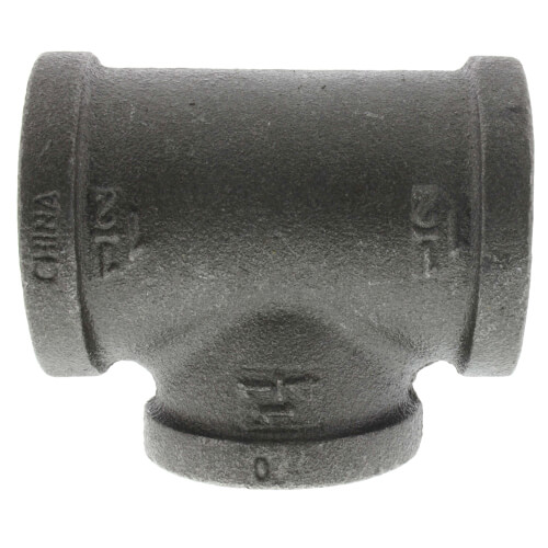 1-1-2 x 1-1-2 x 1-1-4 black reducing tee