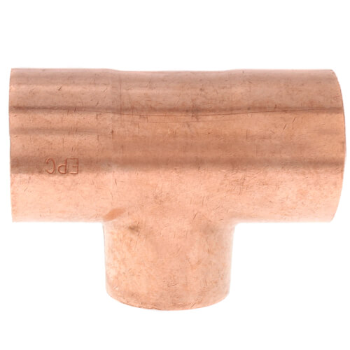 1-1-2 x 1-1-2 x 1-1-4 copper tee