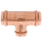1-1/2" x 1-1/2" x 1-1/4" Copper Press-Fit Tee