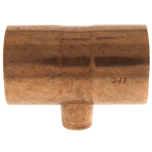 1-1-2 x 1-1-2 x 1-2 copper tee