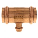 1-1/2" x 1-1/2" x 1/2" Copper Press-Fit Tee