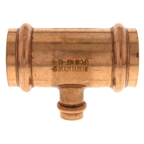 1-1-2 x 1-1-2 x 1-2 press copper tee
