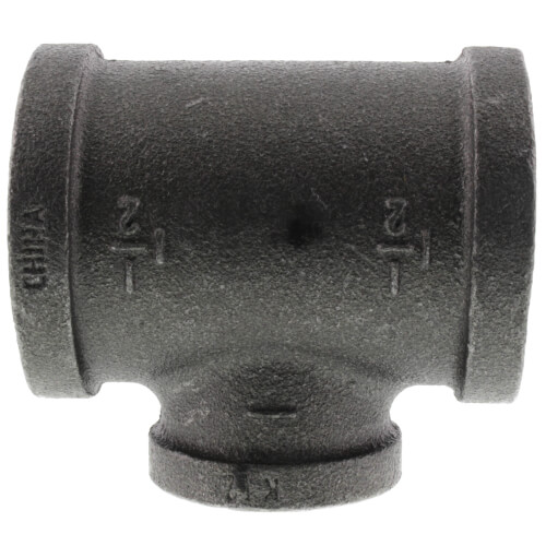 1-1-2 x 1-1-2 x 1 black reducing tee