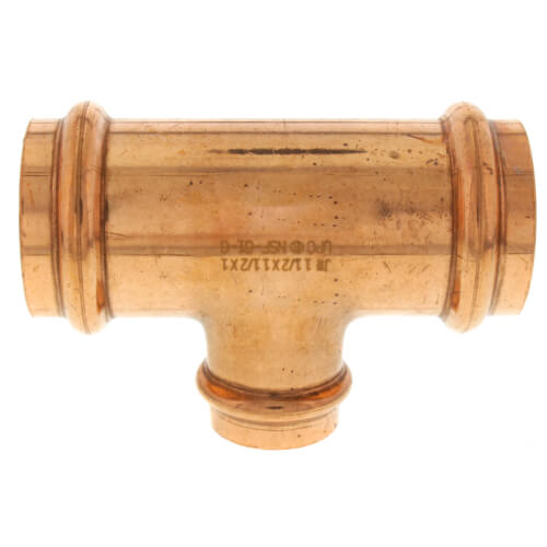 1-1-2 x 1-1-2 x 1 press copper tee