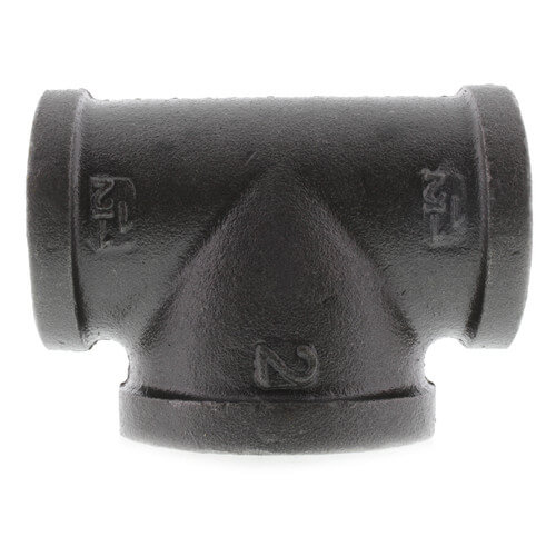 1-1-2 x 1-1-2 x 2 black reducing tee