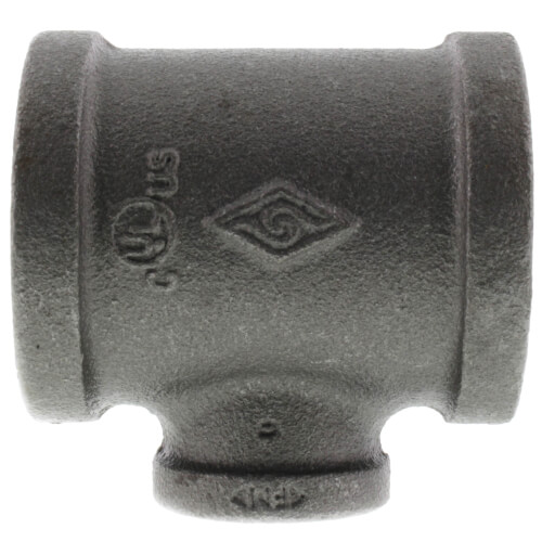 1-1-2 x 1-1-2 x 3-4 black reducing tee