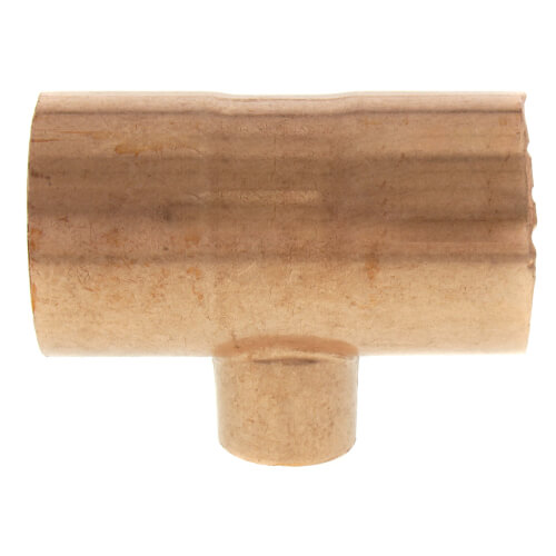 1-1-2 x 1-1-2 x 3-4 copper tee
