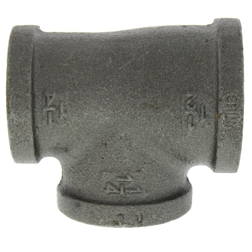 1-1-2 x 1-1-4 x 1-1-4 black reducing tee