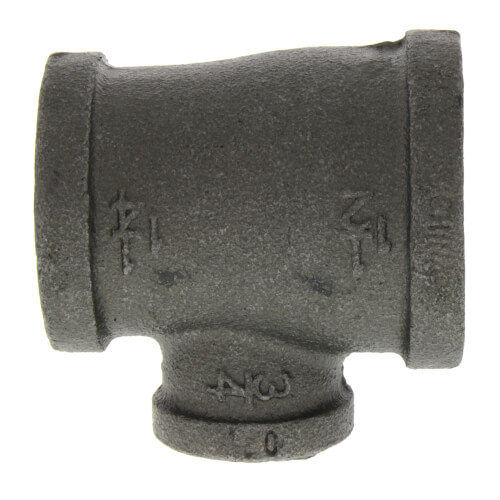 1-1-2 x 1-1-4 x 3-4 black reducing tee