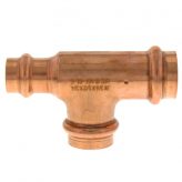 1-1/2" x 1/2" x 1-1/2" Copper Press-Fit Tee