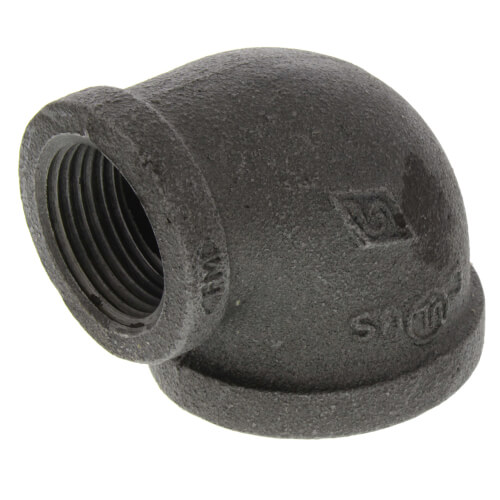 1-1-2 x 1 black reducing 90 elbow