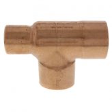 1-1/2" x 1" x 1-1/2" Copper Tee