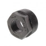 1-1/2" x 3/4" Black Malleable Bushing