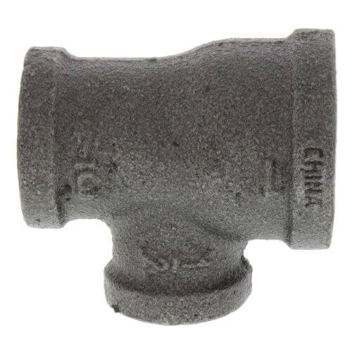 1-1-2 x 3-4 x 1-2 black reducing tee