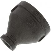 1-1/2" x 3/8" Black Malleable Reducing Coupling
