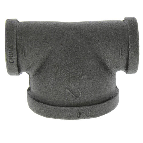 1-1-4 x 1-1-4 x 2 black reducing tee