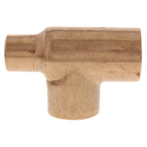 1-1-4 x 1-2 x 1-1-4 copper tee