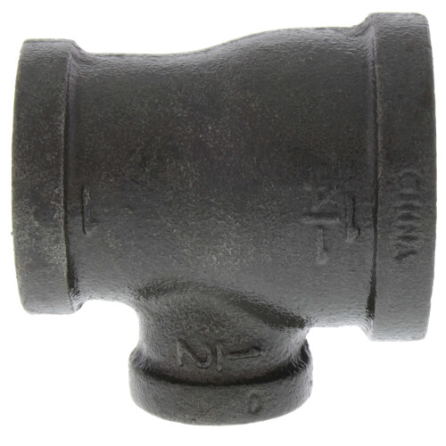 1-1-4 x 1 x 1-2 black reducing tee