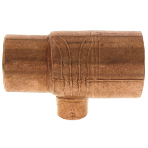 1-1-4 x 1 x 1-2 copper tee