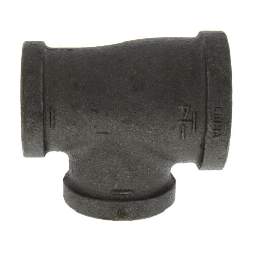 1-1-4 x 1 x 1 black reducing tee