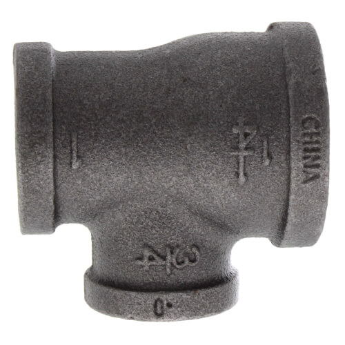1-1-4 x 1 x 3-4 black reducing tee