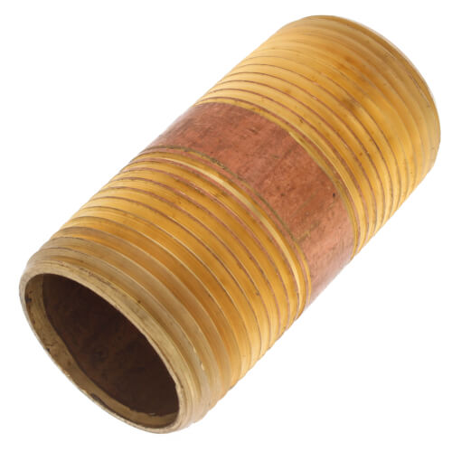 1-1-4 x 2-1-2 brass nipple