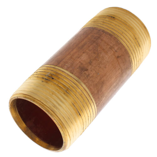 1-1-4 x 3-1-2 brass nipple