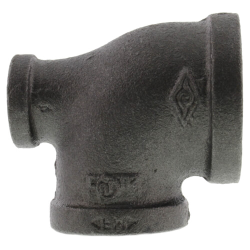 1-1-4 x 3-4 x 1 black reducing tee