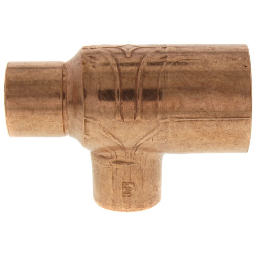 1-1-4 x 3-4 x 3-4 copper tee