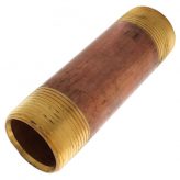 1-1/4" x 5" Brass Nipple (Lead Free)