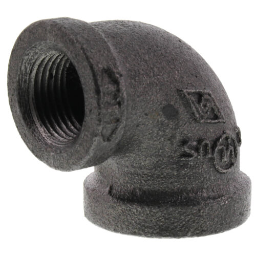 1-2 x 3-8 black reducing 90 elbow
