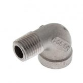 1/4" 316 Stainless Steel Street 90 Degree Elbow
