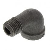 1/4" Black Malleable Street 90 Degree Elbow