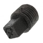 1/4" Black Malleable Plug
