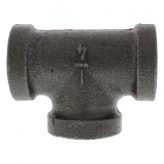 1/4" Black Malleable Iron Tee