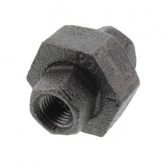 1/4" Black Malleable Union