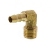 1/4" Hose Barb x 1/4" Male Pipe 90 Degree Brass Elbow (Lead Free)