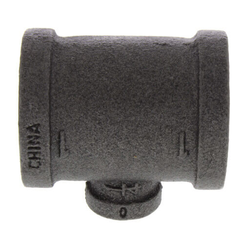 1-4 x 1-4 x 1-8 black reducing tee