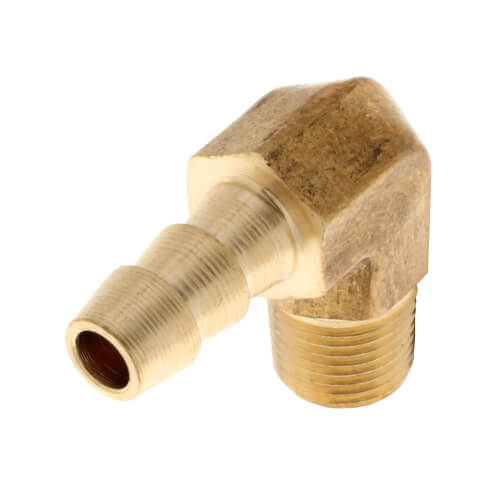 1-4 x 1-8 hose barb x MPT 90 elbow