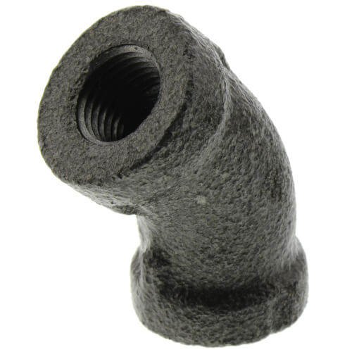 1-8 black 45 elbow