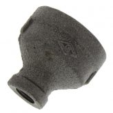 1" x 1/4" Black Malleable Reducing Coupling