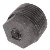1" x 1/8" Black Malleable Bushing