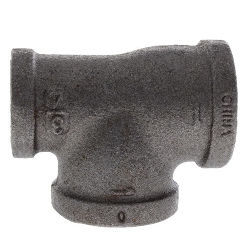 1 x 3-4 x 1 black reducing tee