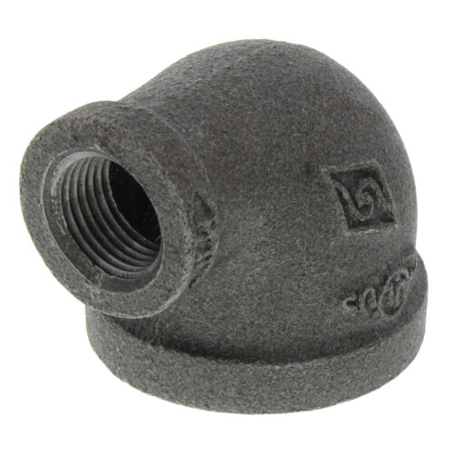 1 x 3-8 black reducing 90 elbow