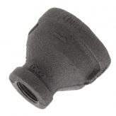 1" x 3/8" Black Malleable Reducing Coupling