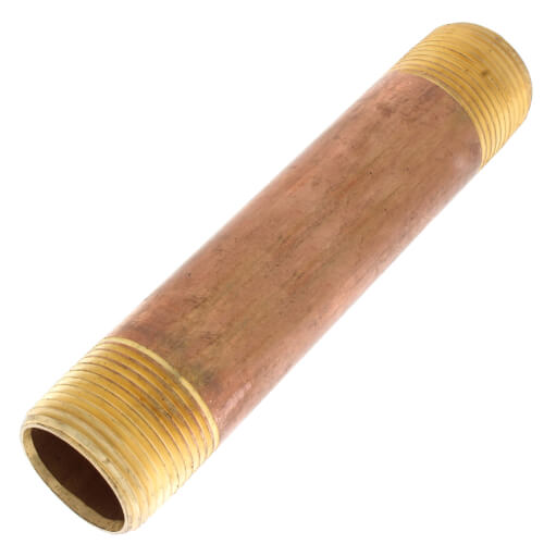 1 x 6 brass nipple